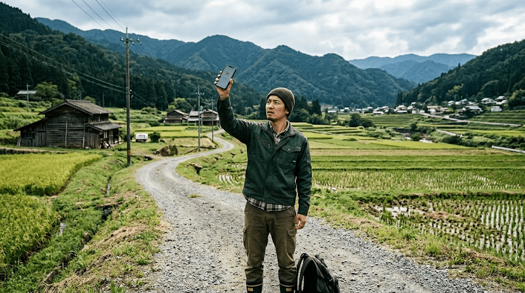 楽天モバイルを田舎で使う5つのデメリット・注意点のアイキャッチ画像